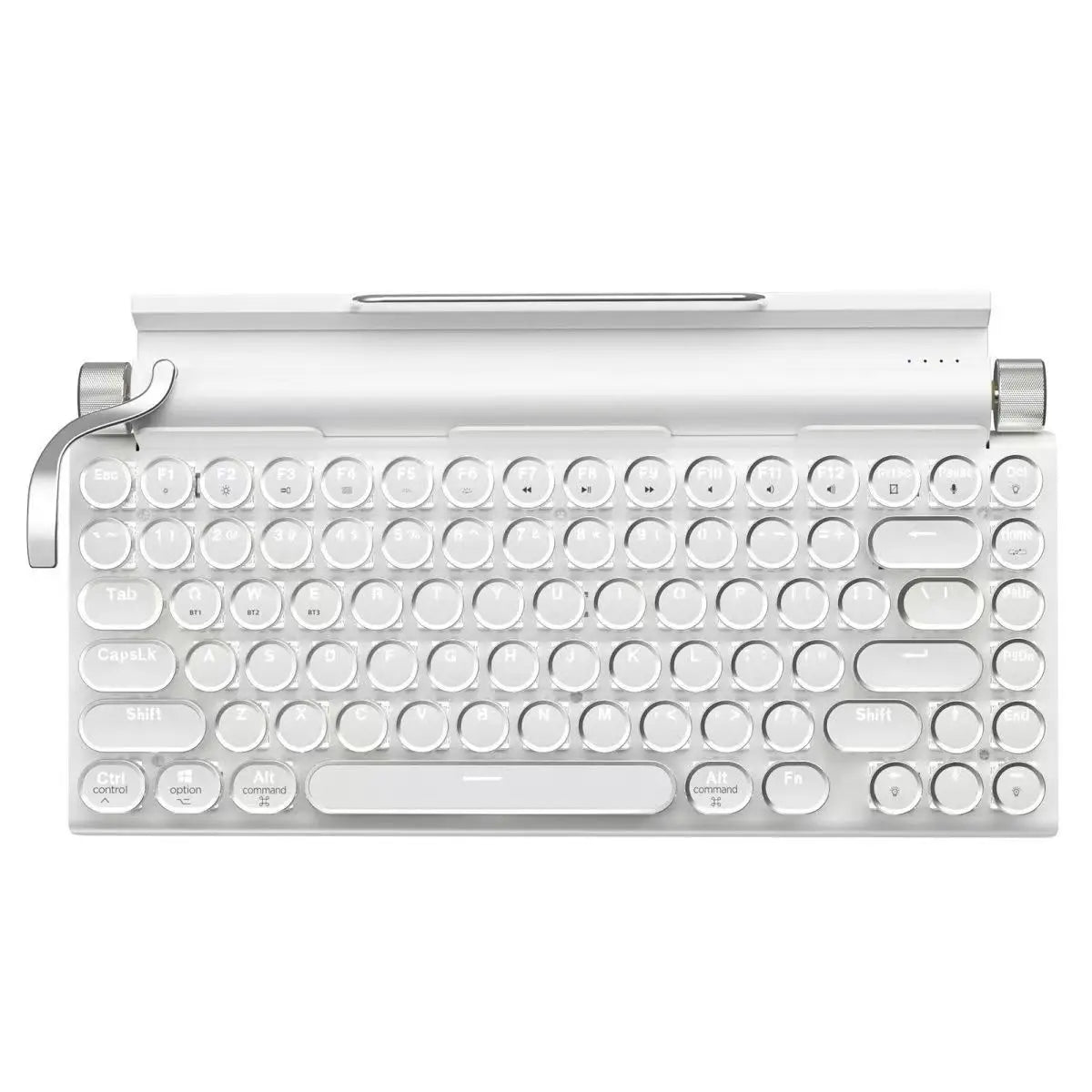 Hot Selling Retro Typewriter Wireless Keyboard RGB Mechanical Keyboard Mobile Phone Tablet Stand Keyboard
